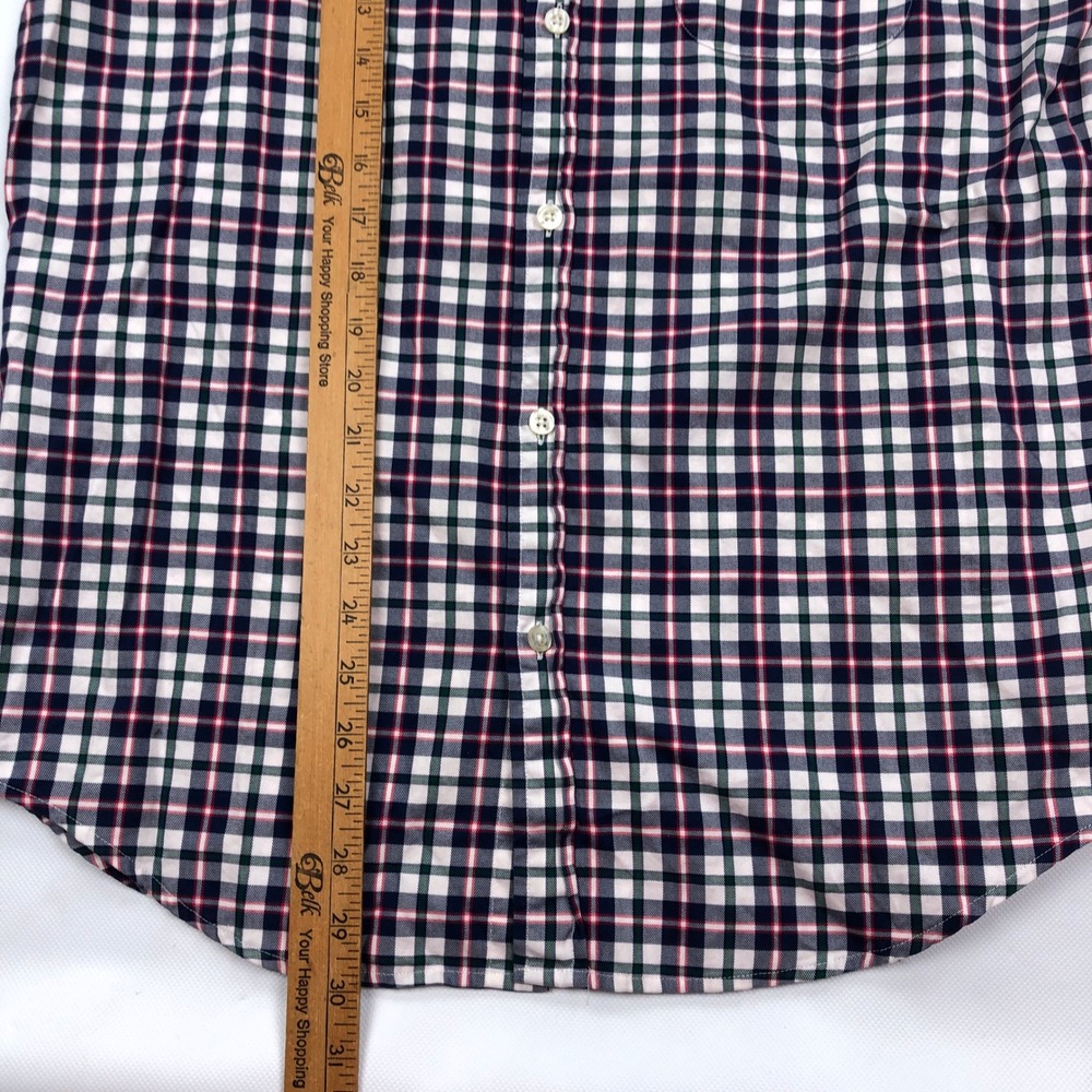 Vineyard Vines Classic Fit Tucker Shirt Mens Medium Plaid Button Down Navy Red - Picture 5 of 9